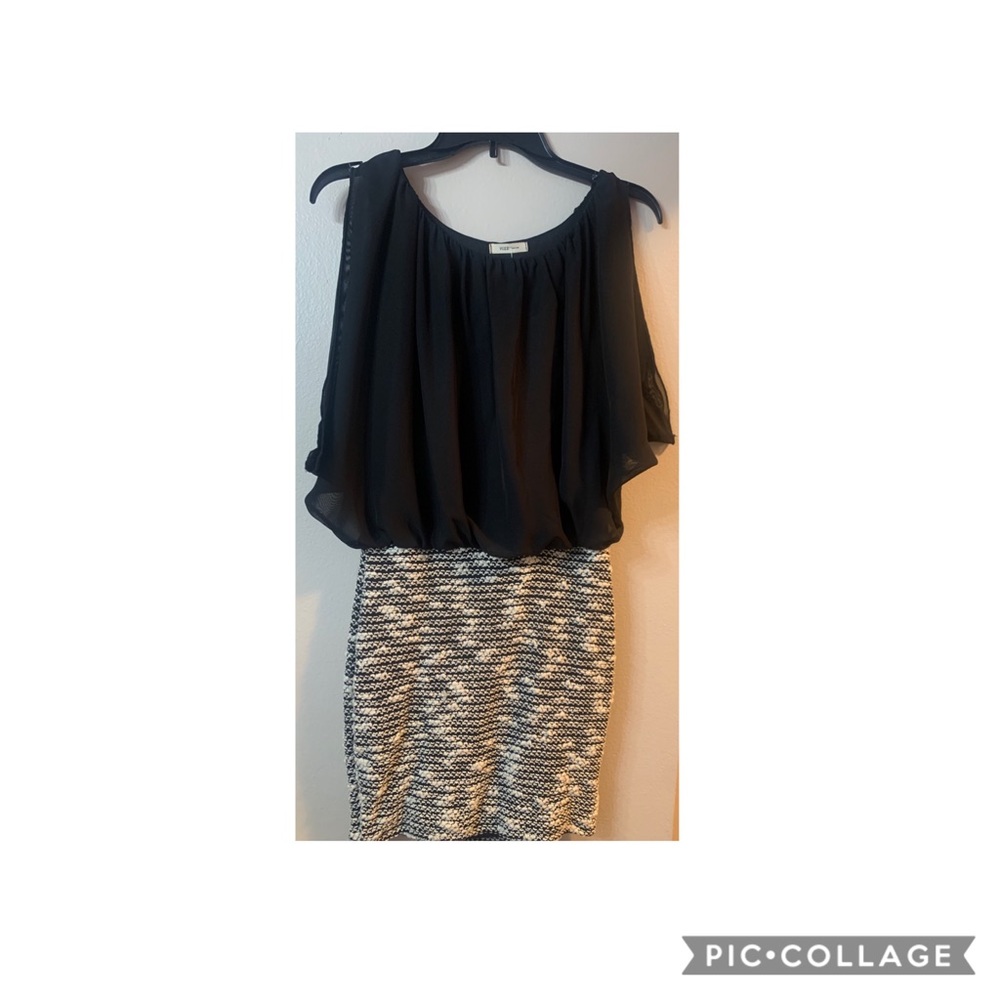 Black and white dress